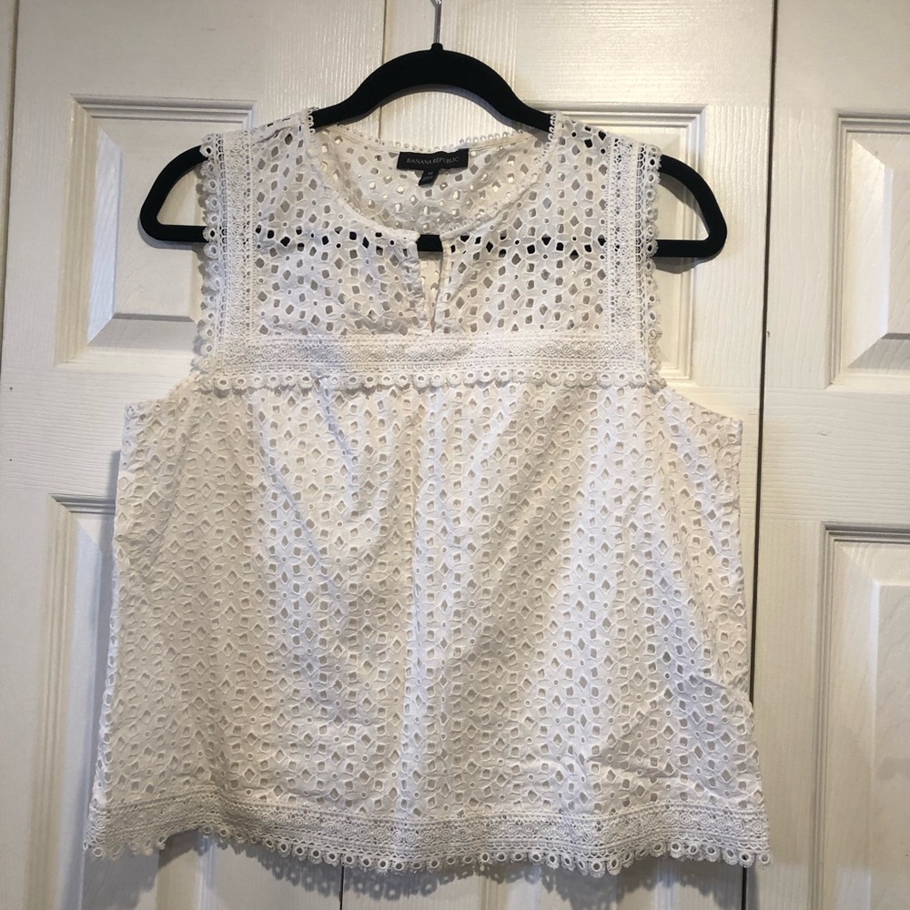 Banana Republic Eyelet Top